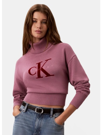 calvin klein w ls logo tneck pullover (9000293475_97779)