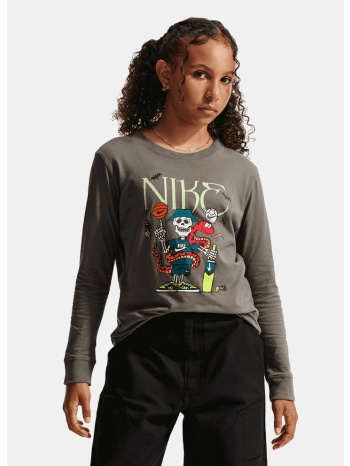 nike sportswear spooky παιδική μακρυμάνικη μπλούζα