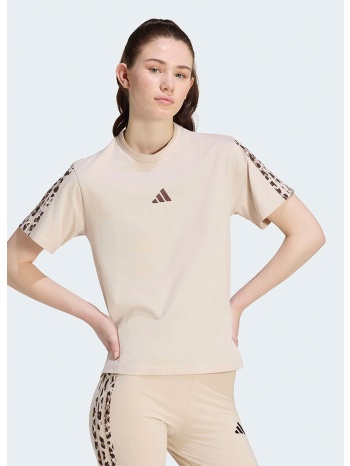 adidas sportswear aop 3 -stripes γυναικείο t-shirt