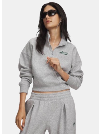 under armour rival fleece varsity half-zip γυναικείο φούτερ
