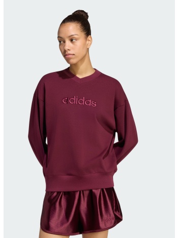 adidas sportswear essentials satin γυναικείο φούτερ