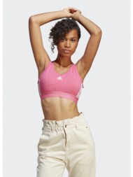adidas essentials 3-stripes crop top with removable pads (9000134393_63037)