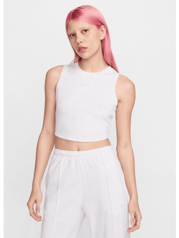 nike sportswear essential γυναικείο crop top αμάνικο