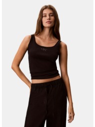 calvin klein monogram scoop γυναικεία αμάνικη μπλούζα (9000271138_1469)