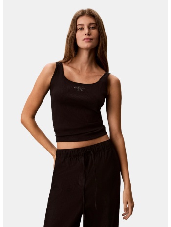calvin klein monogram scoop γυναικεία αμάνικη μπλούζα
