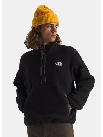 the north face m tnf fleeski 1/4 zip p tnf blk/t