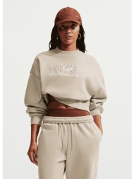 nike studio fleece medium weight γυναικεία μπλούζα crop φούτερ (9000287118_94362)