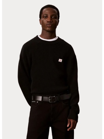 calvin klein m ls clsc cttn wfl crwnk swtr 9gg