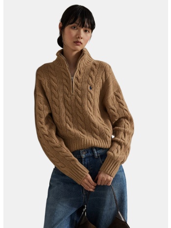 polo ralph lauren cable-knit quarter-zip γυναικείο half-zip