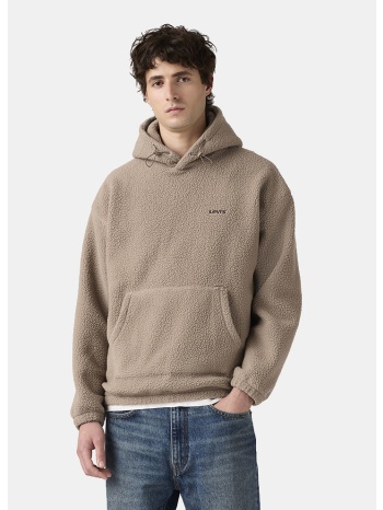 levi`s cozy up ανδρική sherpa fleece μπλούζα με κουκούλα