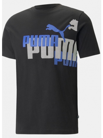 puma essentials logo power ανδρικό t-shirt