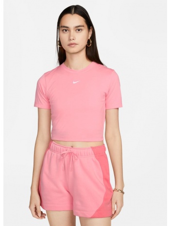 nike sportswear essential γυναικείο cropped t-shirt