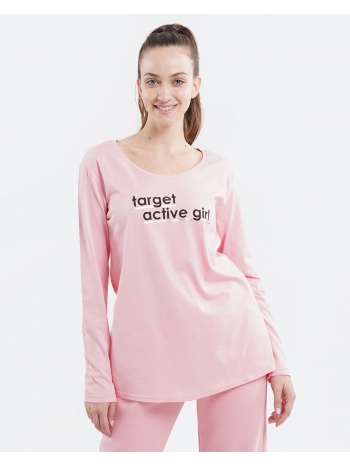 target logo ``active`` γυναικεία μπλούζα με μακρύ μανίκι