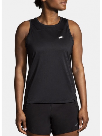 brooks sprint free tank 2.0 black μπλουζα γυναικει