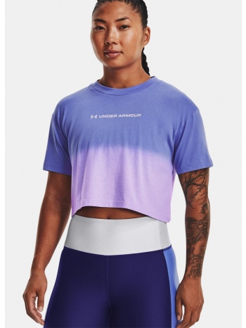 under armour branded dip dye γυναικείο cropped t-shirt