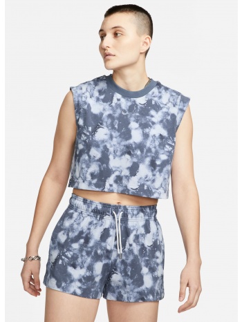 nike sportswear γυναικεία cropped αμάνικη μπλούζα