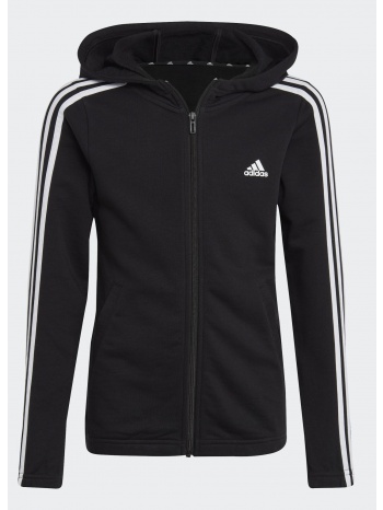 adidas essentials 3-stripes full-zip hoodie