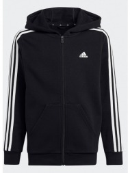 adidas essentials 3-stripes fleece full-zip hoodie (9000146646_22872)