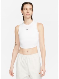 nike sportswear essential rib cropped γυναικεία αμάνικη μπλούζα (9000151901_1540)