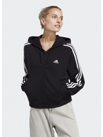 adidas essentials 3-stripes french terry bomber full-zip