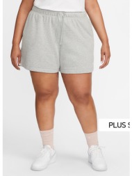 nike sportswear club fleece γυναικείο plus size σορτς (9000129882_4400)