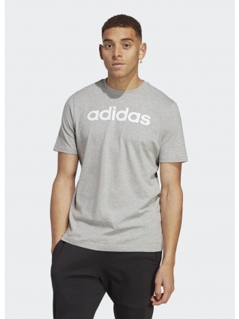 adidas essentials single jersey linear embroidered logo t