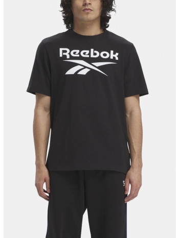 reebok identity big stacked logo ανδρικό t-shirt