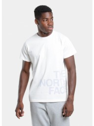 the north face blown up logo s/s tee grdnwht (9000157966_71520)