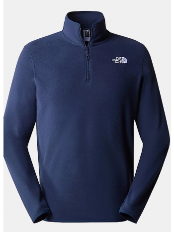 the north face 100 glac 1/4 zip summit navy