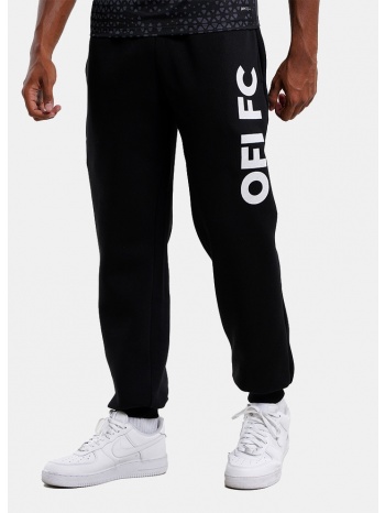 ofi official brand παντελόνι φούτερ ανδρικό μαύρο