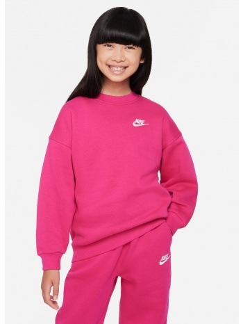 nike sportswear club fleece oversized παιδική μπλούζα