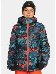 quiksilver snow mission printed youth jk μπουφαν π (9000160461_71916)
