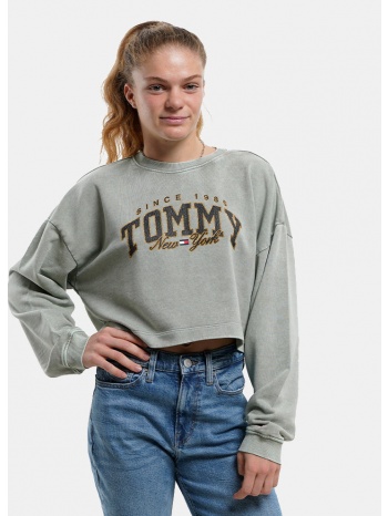 tommy jeans tjw crp luxe varsity crew (9000160998_59004)