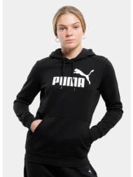 puma essentials logo γυναικεία μπλούζα με κουκούλα (9000117691_22489)