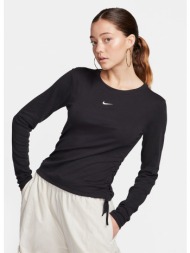 nike sportswear ribbed γυναικεία cropped μπλούζα με μακρύ μανίκι (9000151939_4376)