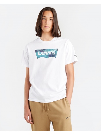 levis ss relaxed fit tee bw earth wh (9000101386_26106)