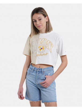 tommy jeans tjw crop college splicing ss (9000102939_59040)