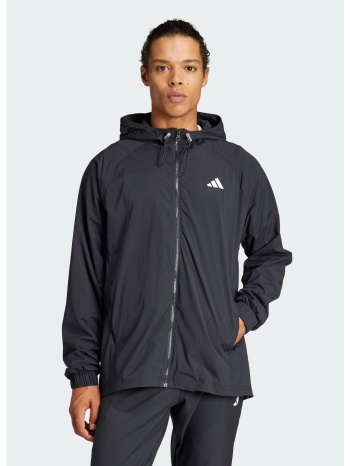 adidas tennis pro semi-transparent full-zip jacket