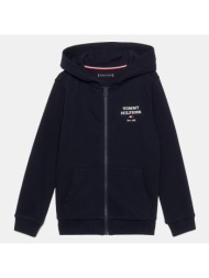 tommy jeans th logo full zip hoodie (9000175326_38713)