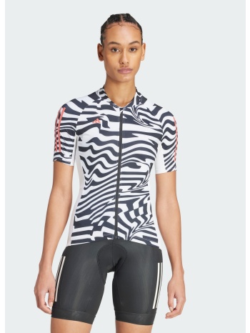 adidas essentials 3-stripes fast zebra cycling jersey