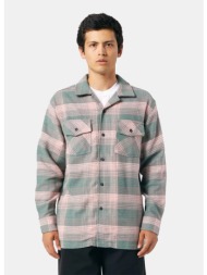 huf smash flannel overshirt μακρυμάνικο ανδρικό πουκάμισο (9000120173_3142)