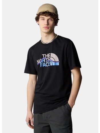 the north face m s/s mountain line tee tnf black