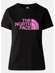 the north face w s/s easy tee tnf black/viole (9000175037_75481)