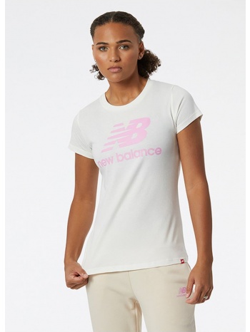 new balance essentials stacked logo γυναικείο t-shirt
