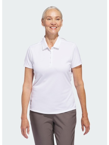 adidas women`s solid performance short sleeve polo shirt