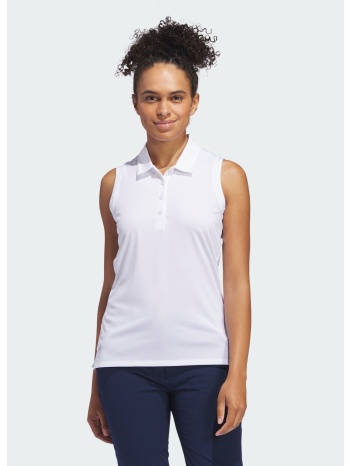 adidas ultimate365 solid sleeveless polo shirt