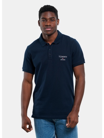 tommy jeans slim corp ανδρικό polo t-shirt