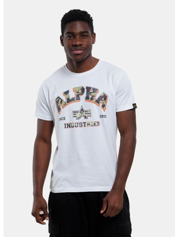 alpha industries college camo ανδρικό t-shirt