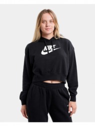 nike sportswear club fleece γυναικεία μπλούζα με κουκούλα (9000110811_1480)