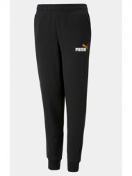puma essential + 2 col logo pants fleece παιδικό παντελόνι φόρμας (9000117706_62317)